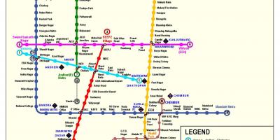 Mumbai metro roete kaart