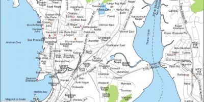 Kaart van Mumbai sentrale
