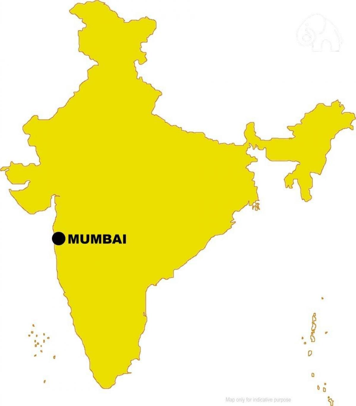 Mumbai in die kaart