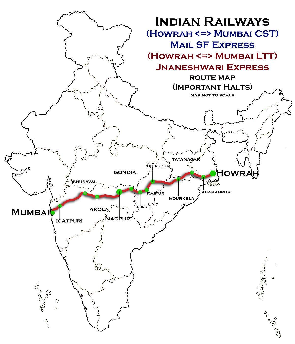 nagpur Mumbai express snelweg kaart